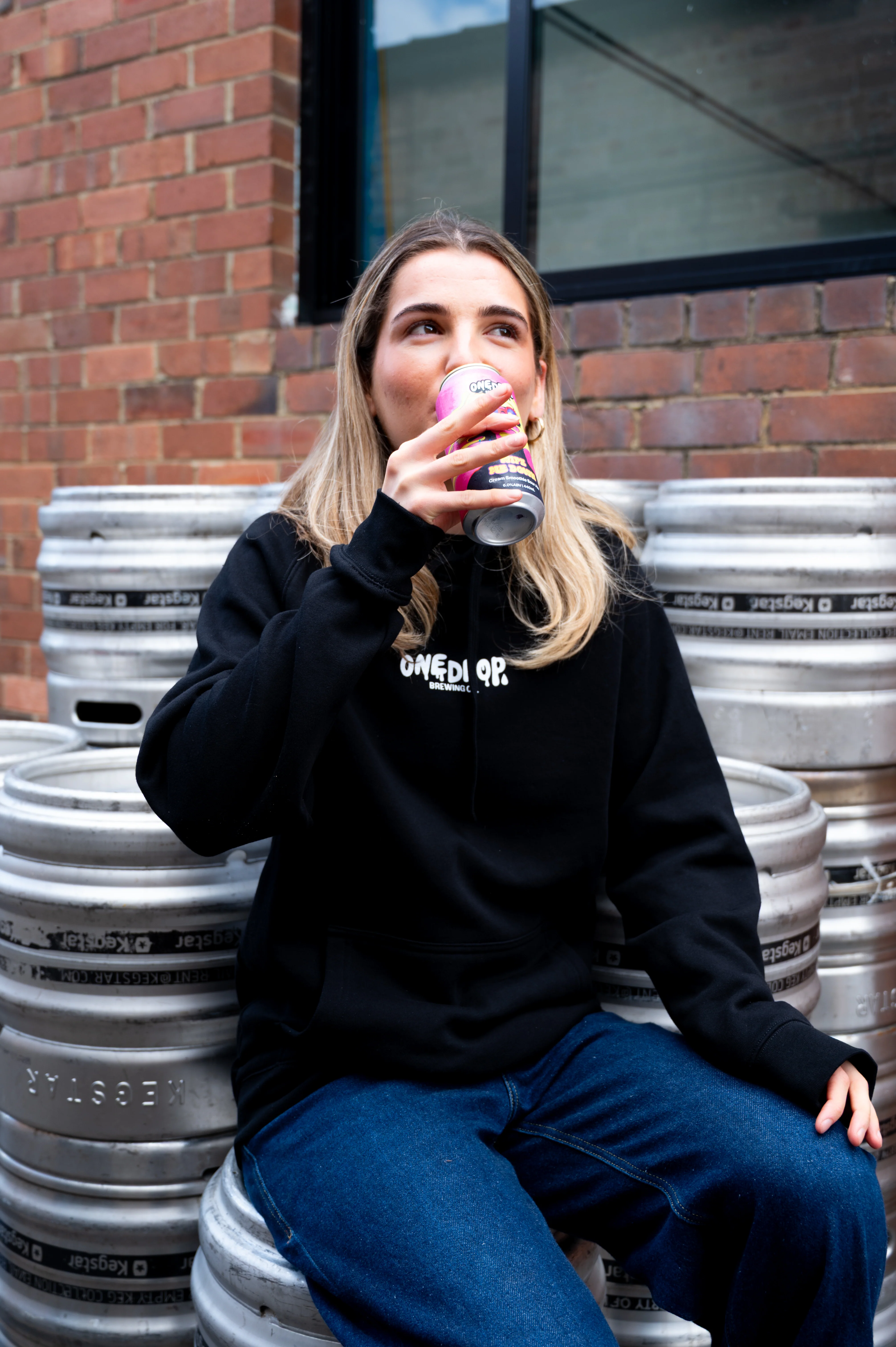 New OD Black Hoodie - Image 3
